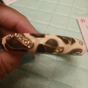 Betsey Johnson Leopard Print Bangle Bracelet